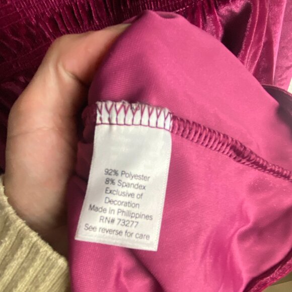 Lauren Conrad Size Xxl Smocked Velvet Mini Dress Square Neck Ruffle Hem Festive - Picture 7 of 8